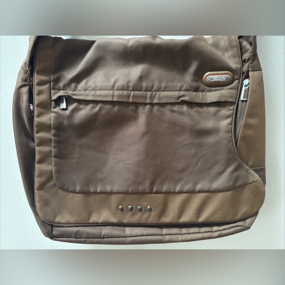 Tumi Other - Tech by TUMI 5112B Expandable Brown Orange Laptop Messenger Shoulder Bag